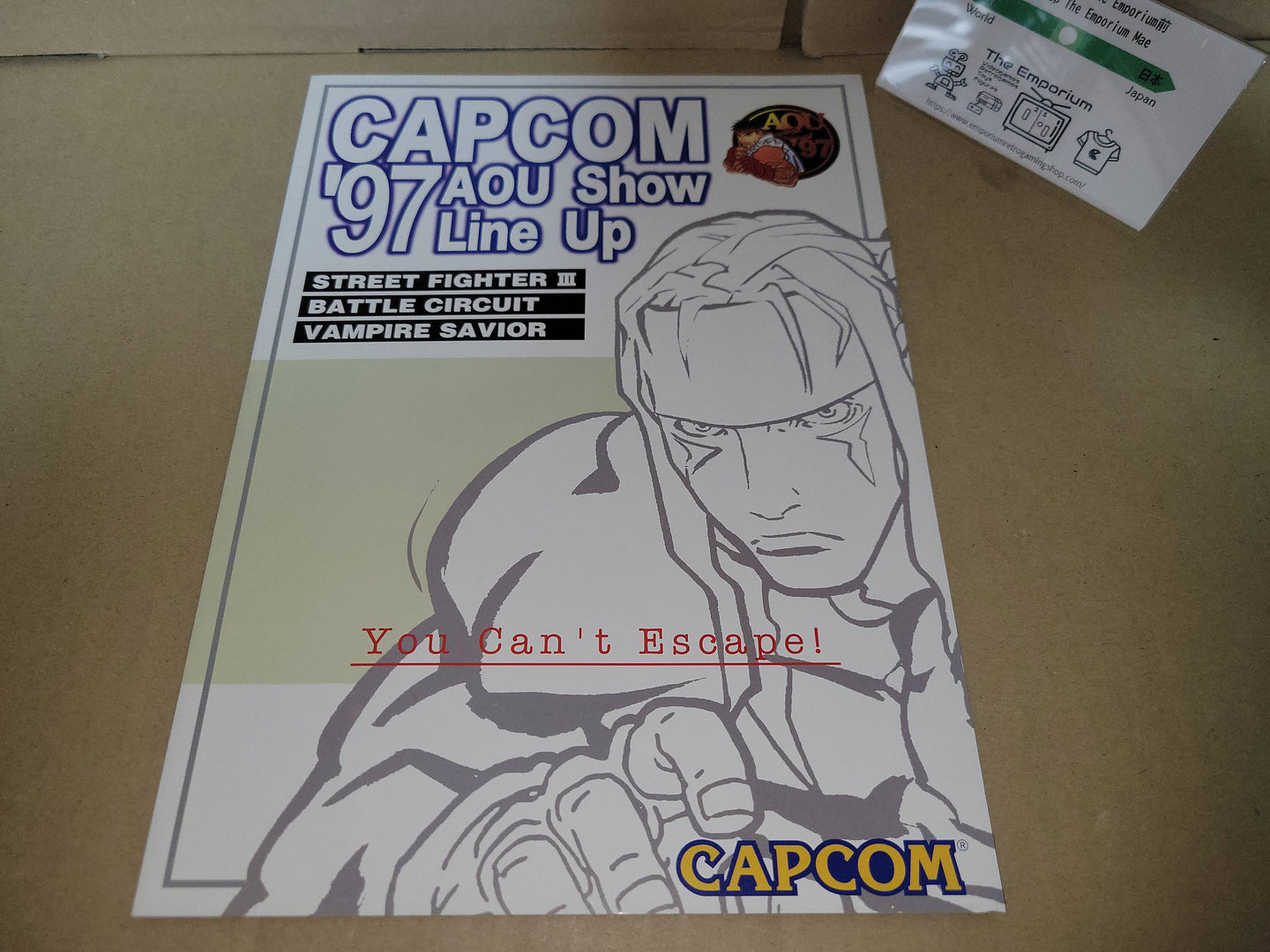 Capcom'97 Aou Show Promo A4 Pamphlet - arcade artset art set
