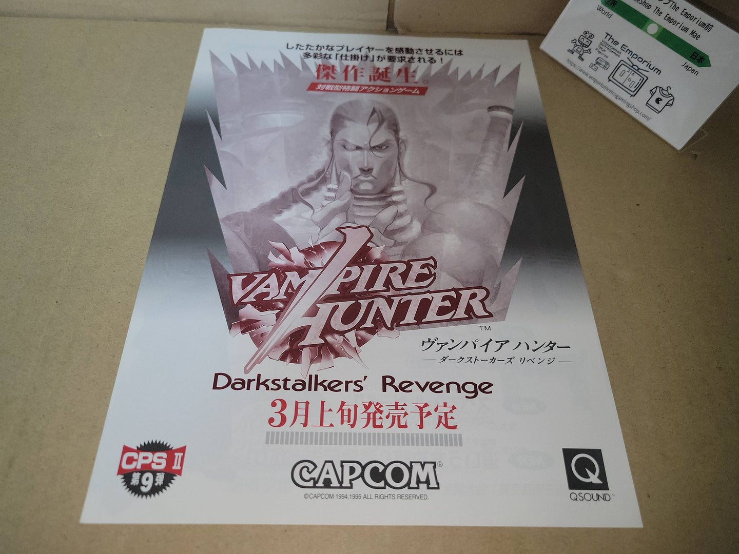 Vampire Hunter  Promo Flyer A4 - arcade artset art set