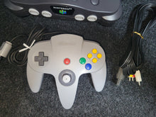 Load image into Gallery viewer, Nintendo 64 Console - black + Perfect Strikers - Nintendo64 N64 Nintendo 64
