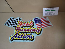 Load image into Gallery viewer, Daytona USA seat back sticker ‘Road Burning Action’  Sit Down Back Seat Sticker - Arcade poster artset
