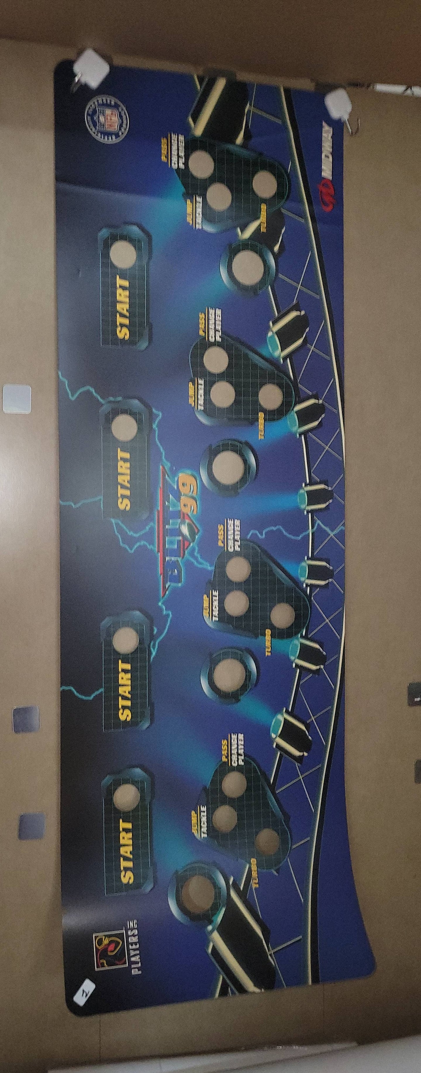 NFL Blitz'99 Original Panel Sticker - Arcade poster artset