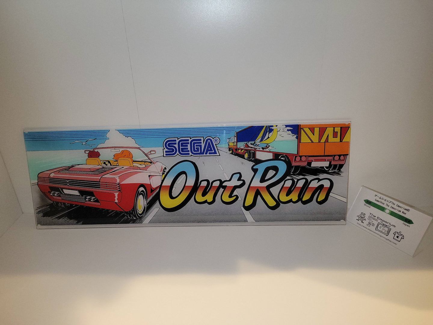 Outrun Upright Plexiglass Marquee [No airmail delivery] - Arcade poster artset