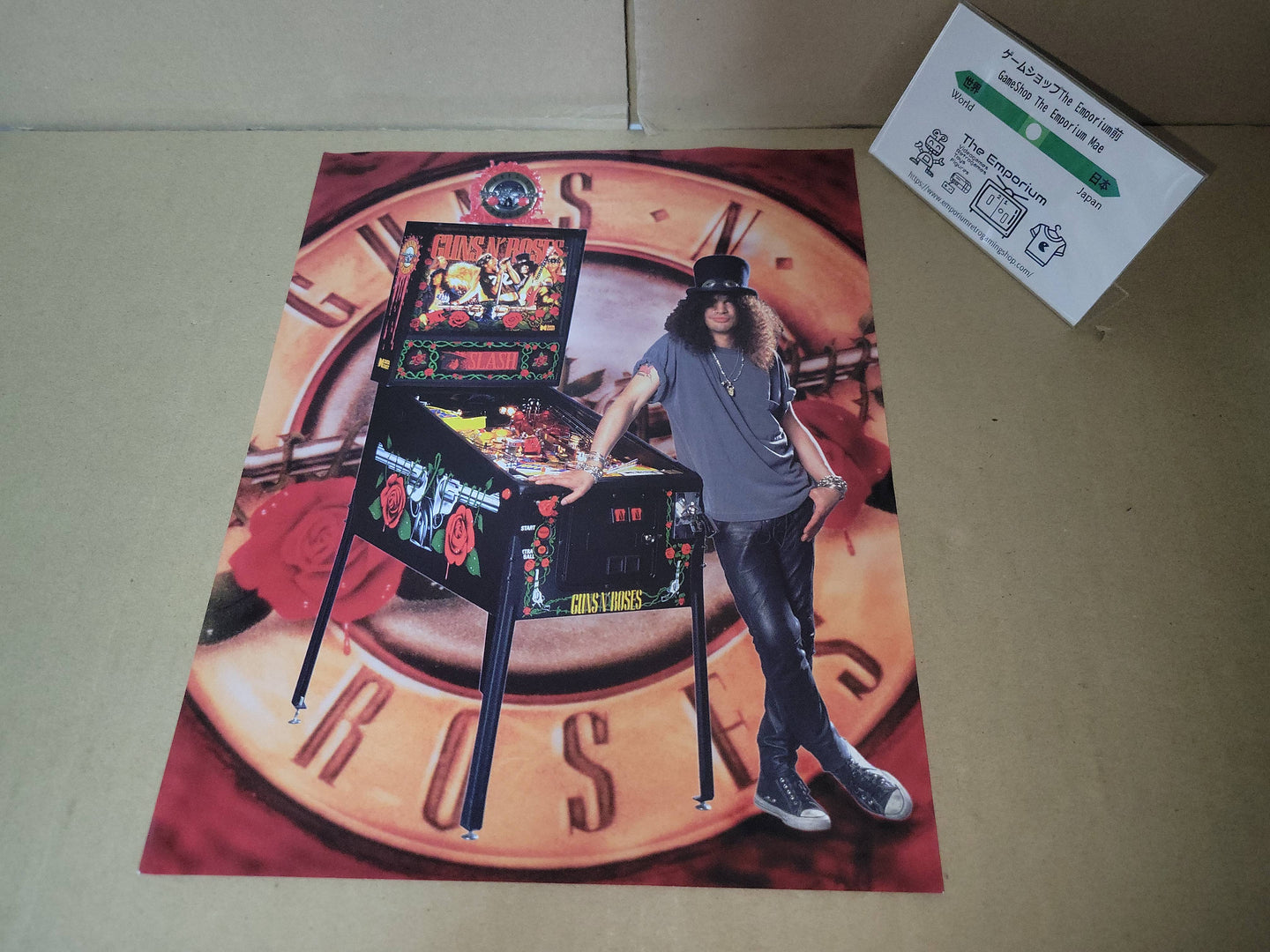 Guns'n Roses PinBall Promo Flyer A4 - arcade artset art set