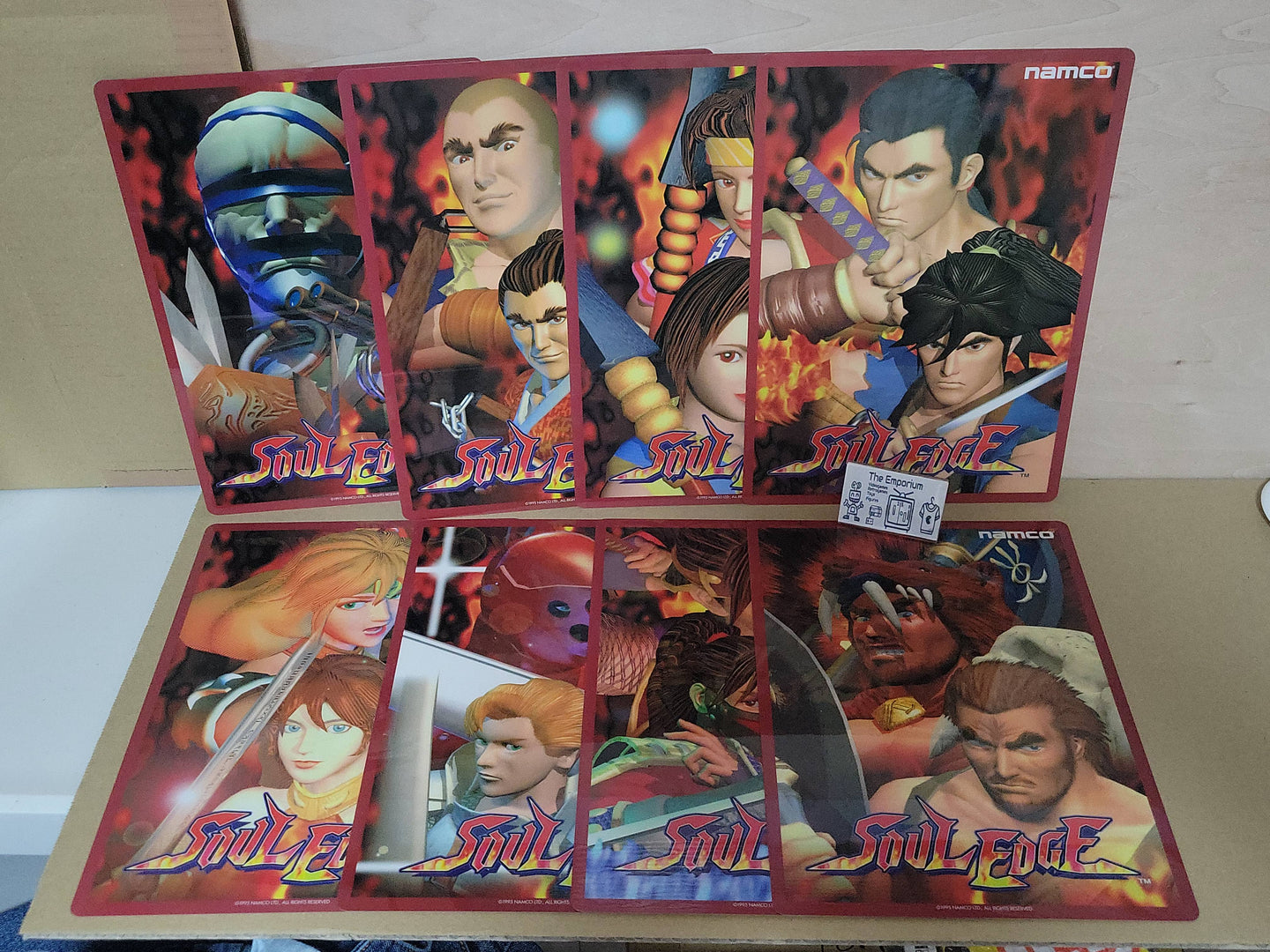 Soul Edge Shitajiki set of 8 pieces (full set) - toy action figure gadgets