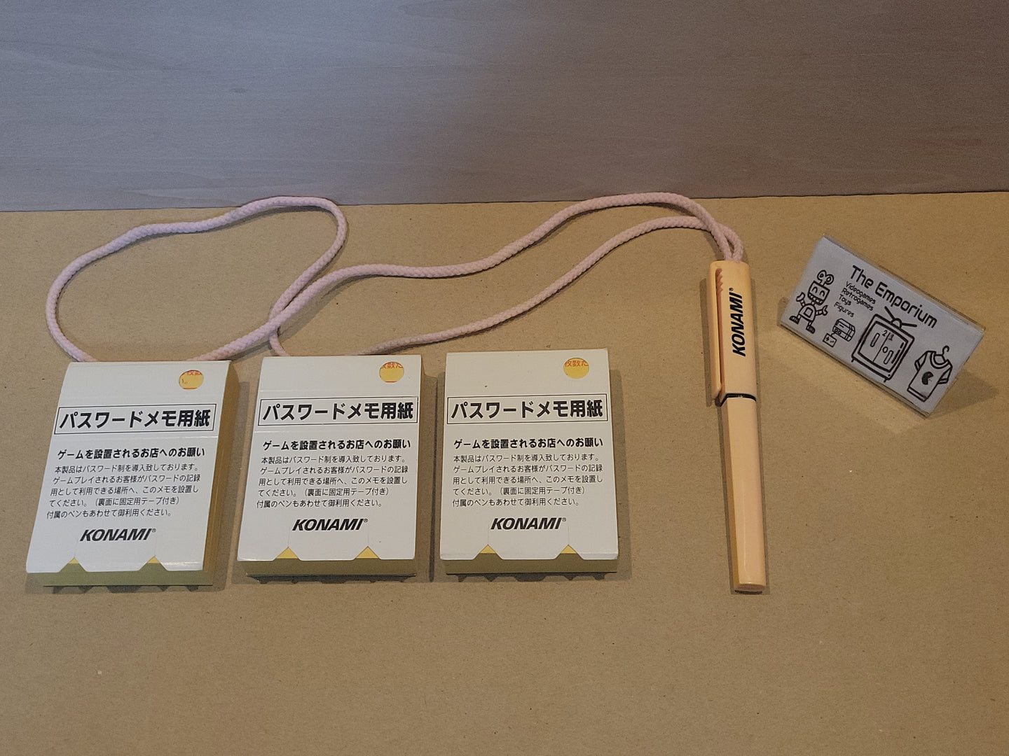 Konami Notes + Pen Set for Gaiapolis Arcade Game - Arcade Pcb Printed Circuit Board