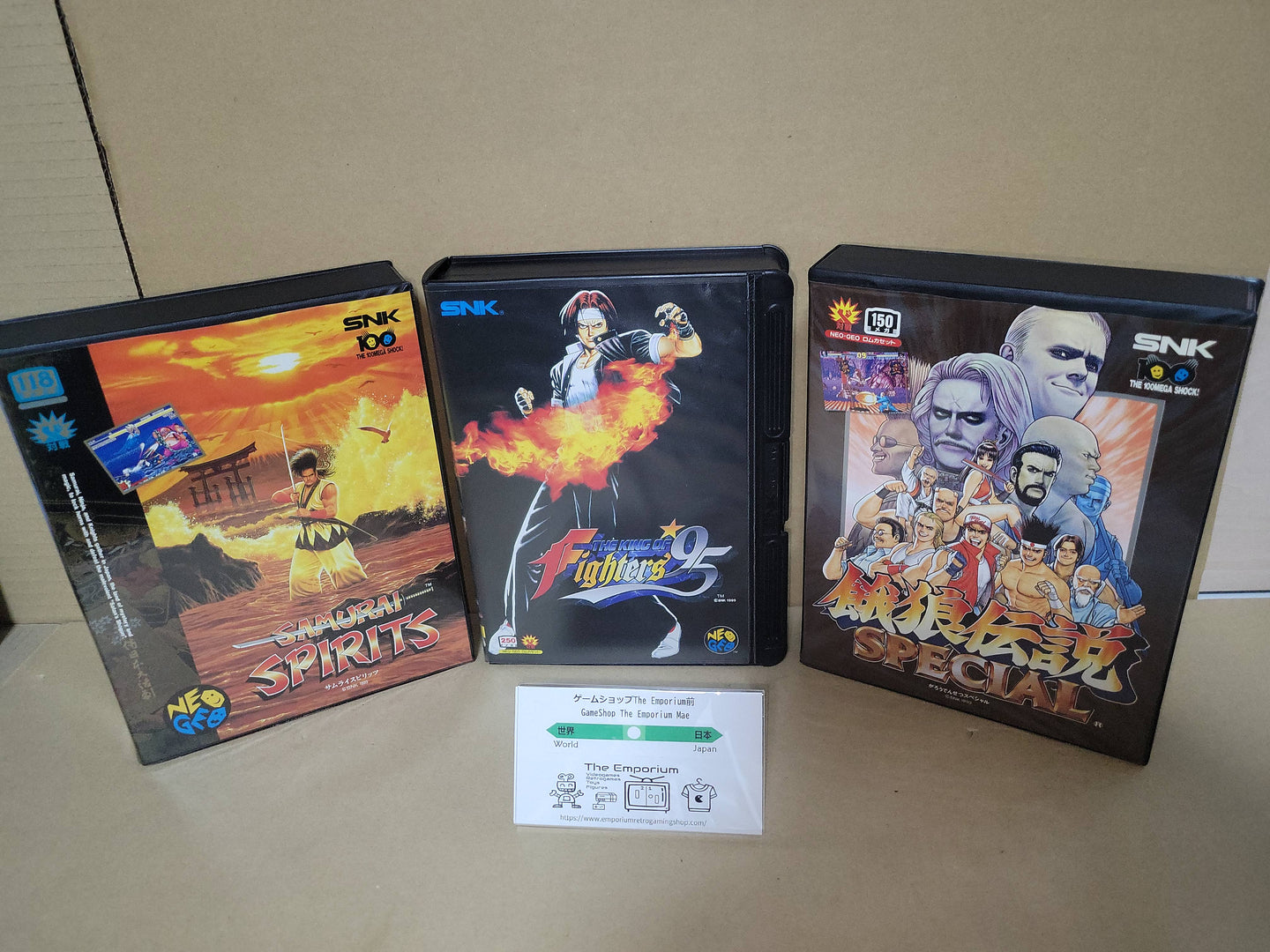 Fatal Fury Special + Samurai Spirits + King of Fighters'95 Set - Snk Neogeo AES NG