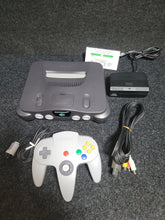 Load image into Gallery viewer, Nintendo 64 Console - black + Perfect Strikers - Nintendo64 N64 Nintendo 64
