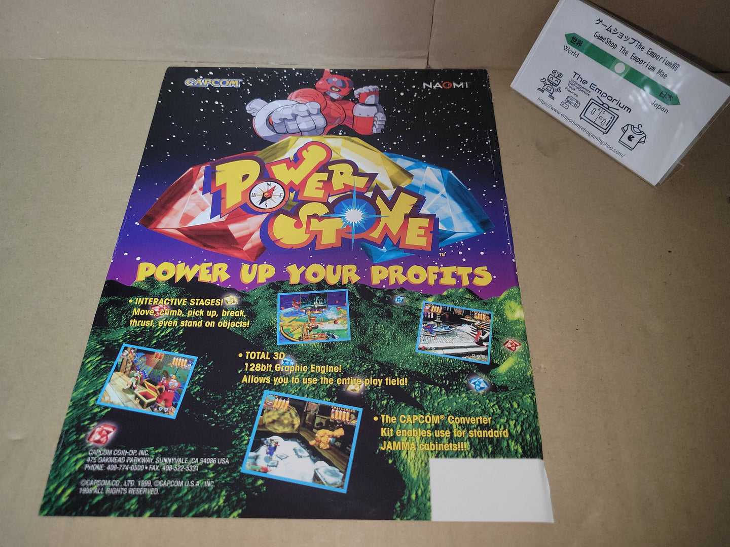 Power Stone Promo Flyer A4 - arcade artset art set