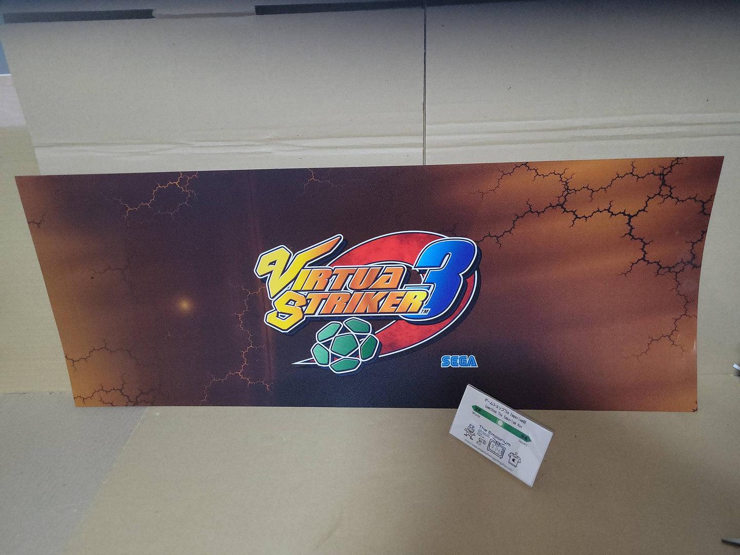 Virtua Strikers 3 Original Marquee Pop - Arcade poster artset