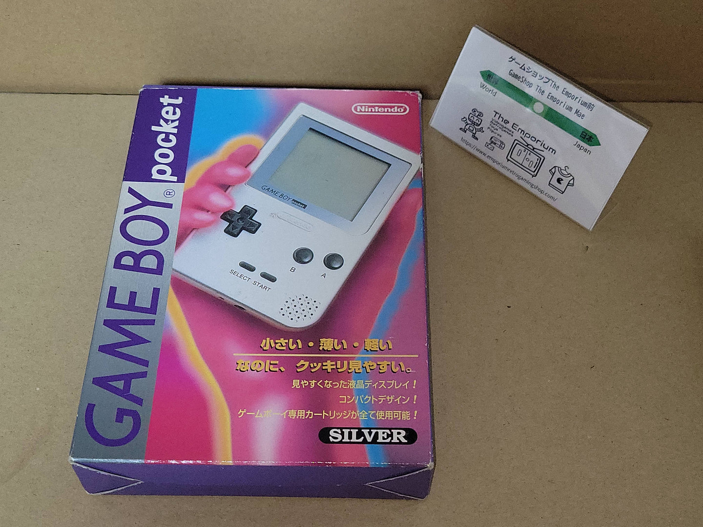 Gameboy Pocket Silver (with Backlight screen) - Nintendo GB GameBoy