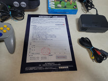 Load image into Gallery viewer, Nintendo 64 Console - black + Perfect Strikers - Nintendo64 N64 Nintendo 64
