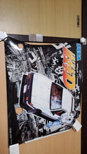 Load image into Gallery viewer, set of 2 (left and right sides) INITIAL D  cabinet side stickers old stock  - poster / scrool  /  tapestry  japan.
