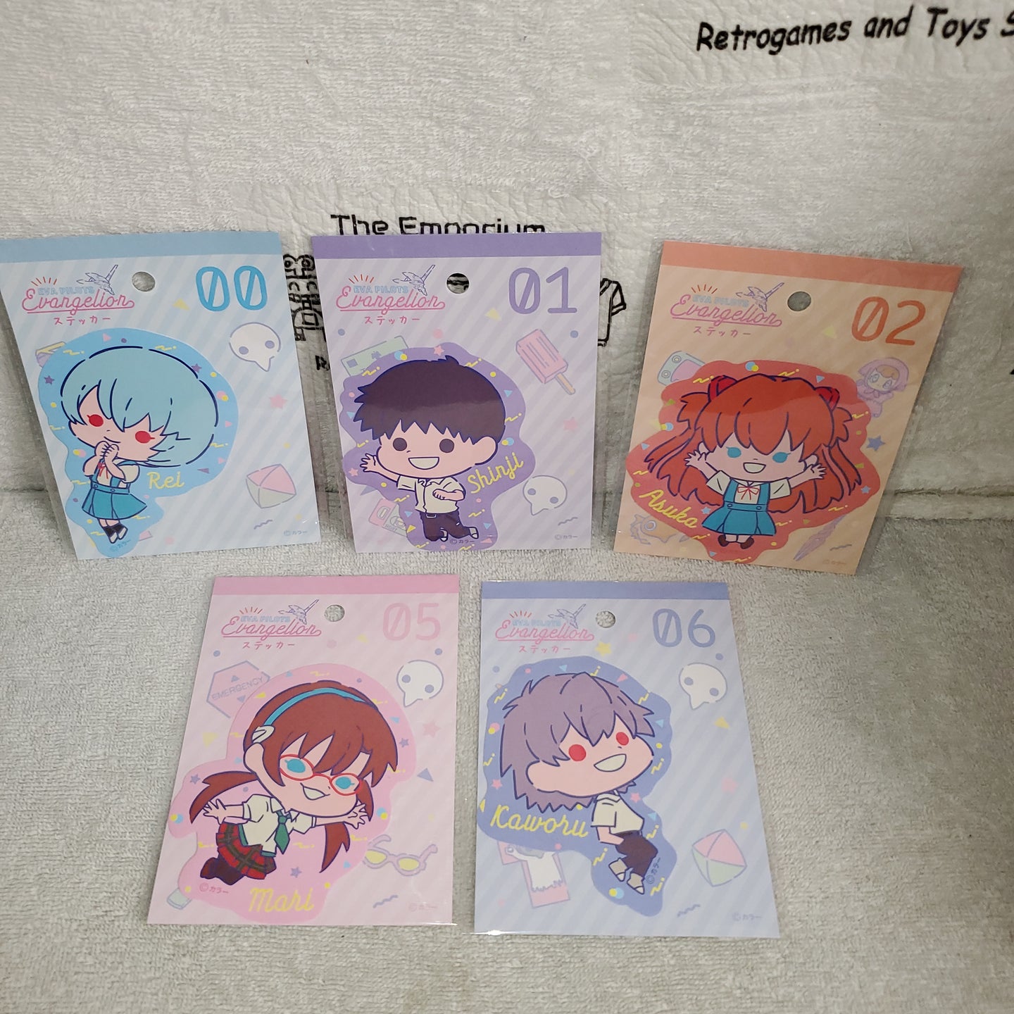 Evangelion stickers  set (5 pieces) - toy  action figure model