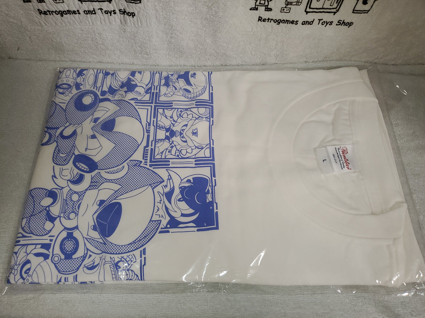 (size L - color white ) Rockman X t-shirt - t-shirt shirt dress  tshirt original