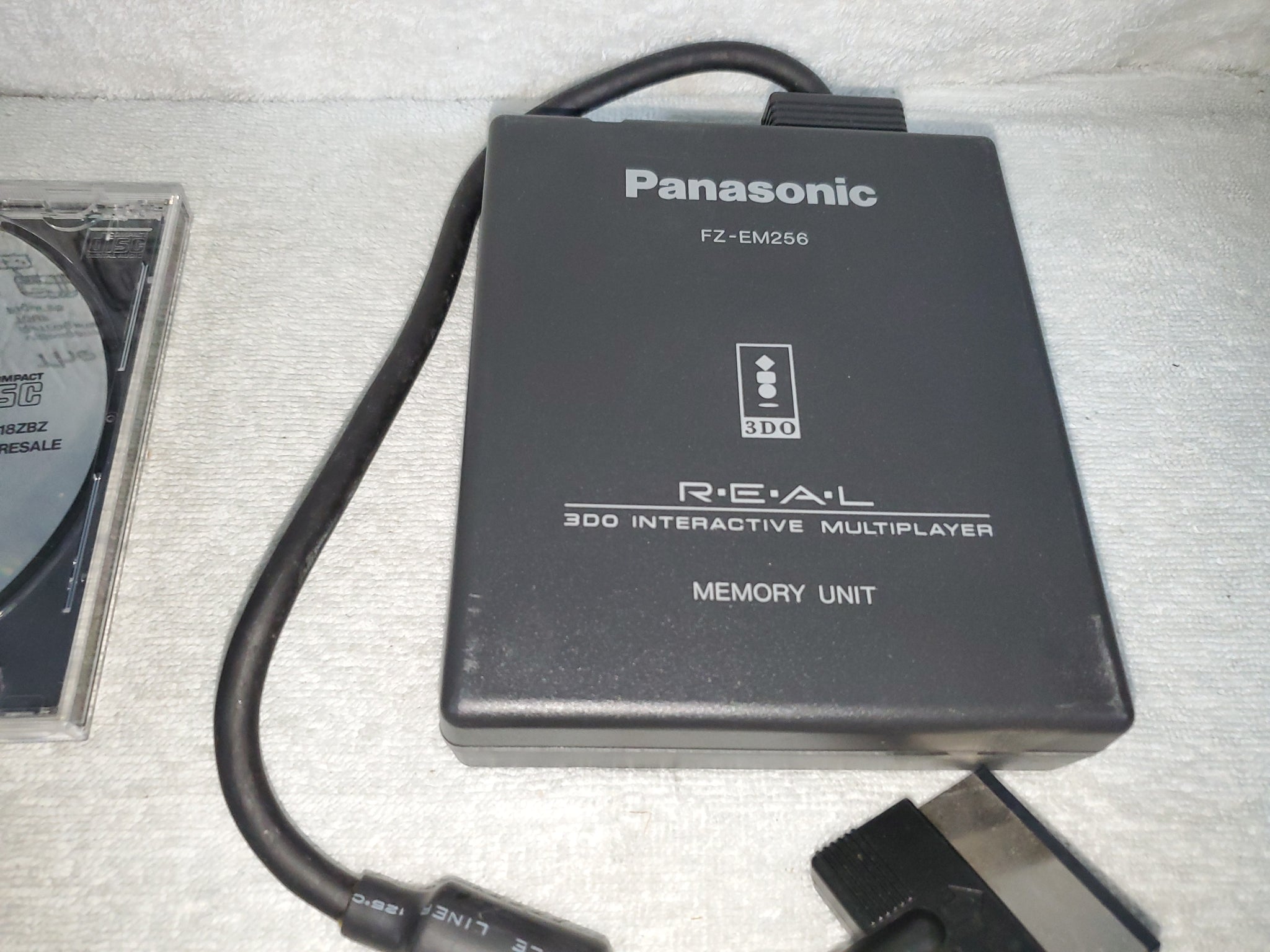 3DO Memory Unit FZ-EM256 with CD Panasonic - panasonic 3do japan