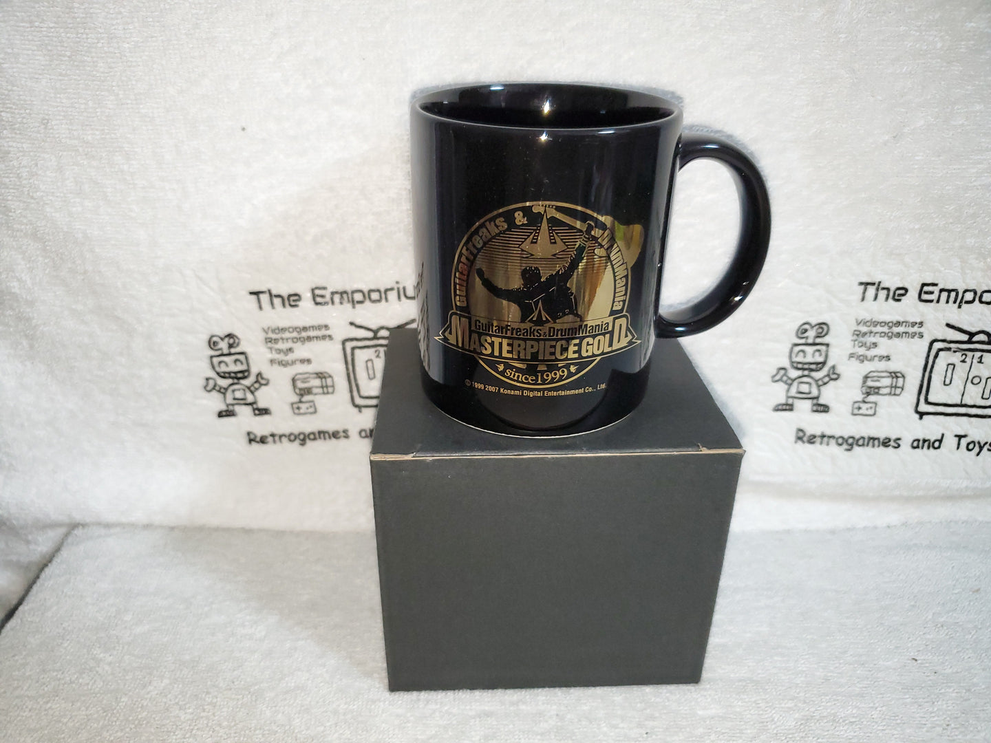 Guitar freak & drum mania masterpiece gold mug cup