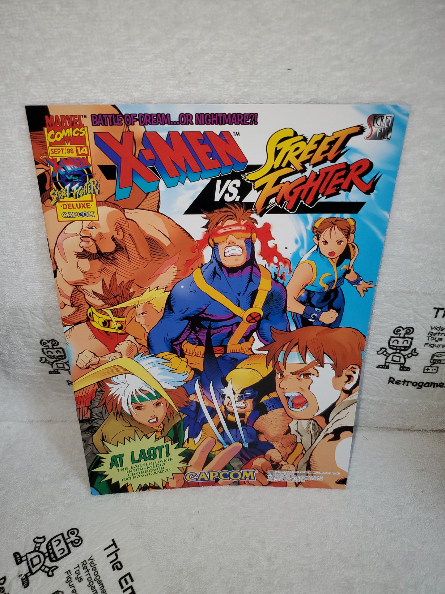 Capcom secret file : xmen vs sf  -  arcade artset art set