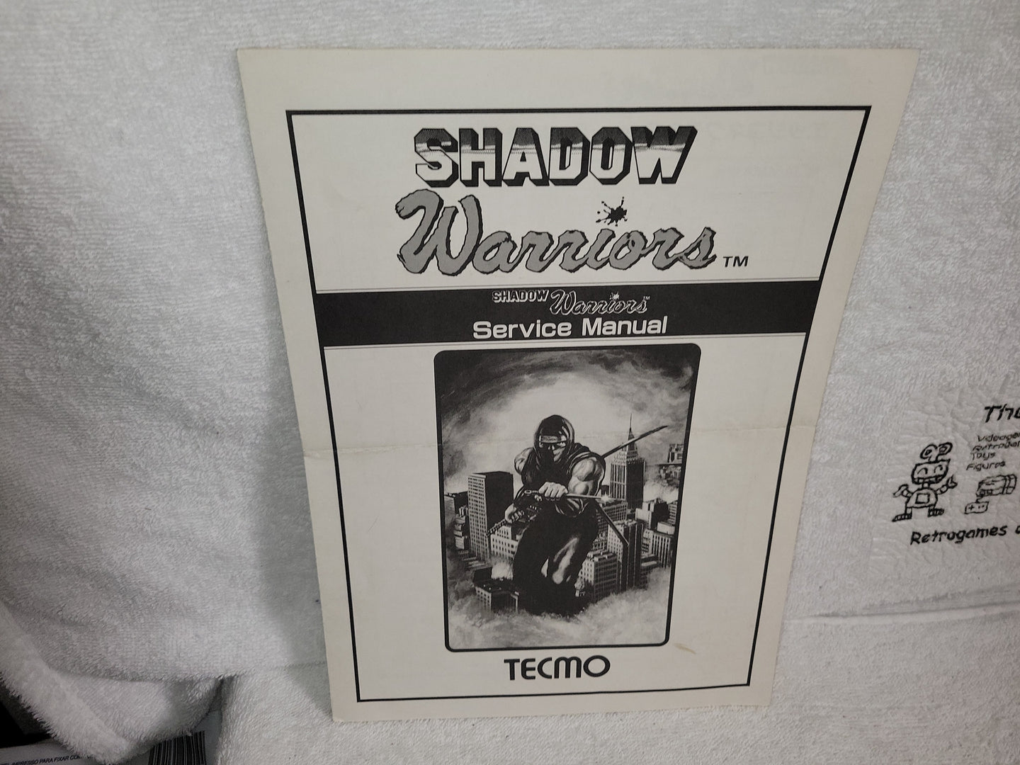 Shadow Warriors manual -  arcade artset art set
