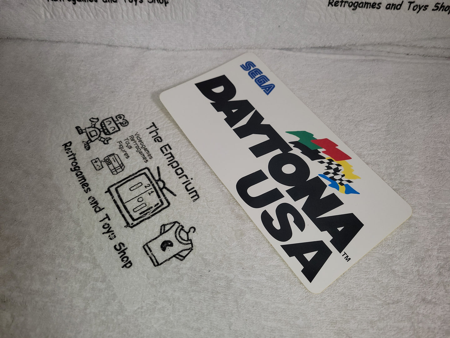Daytona USA original promo sticker -  arcade artset art set