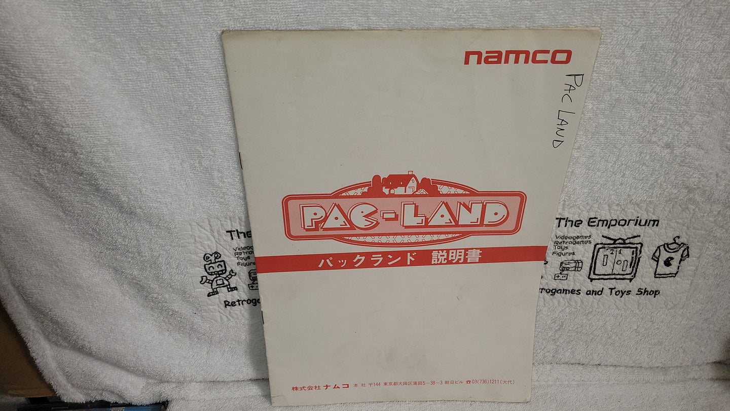 Pac-Land manual -  arcade artset art set