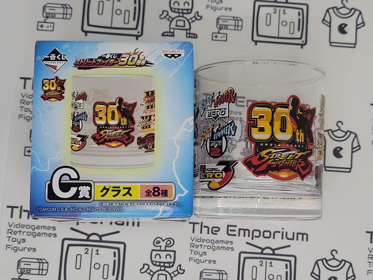 Street fighter 30th Anniversary Glass - toy action figure gadgets
