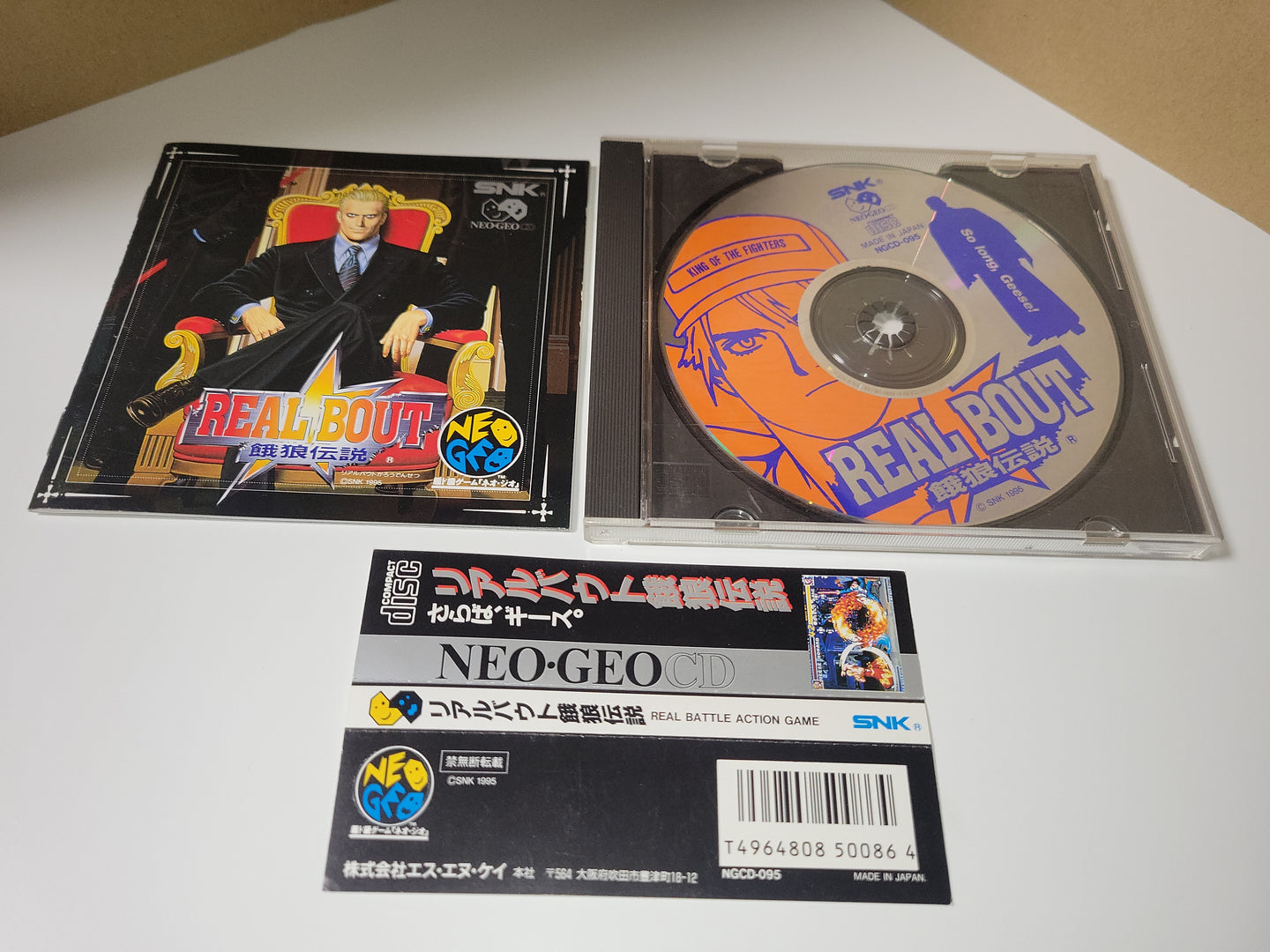 Real Bout Fatal Fury - Snk Neogeo cd ngcd