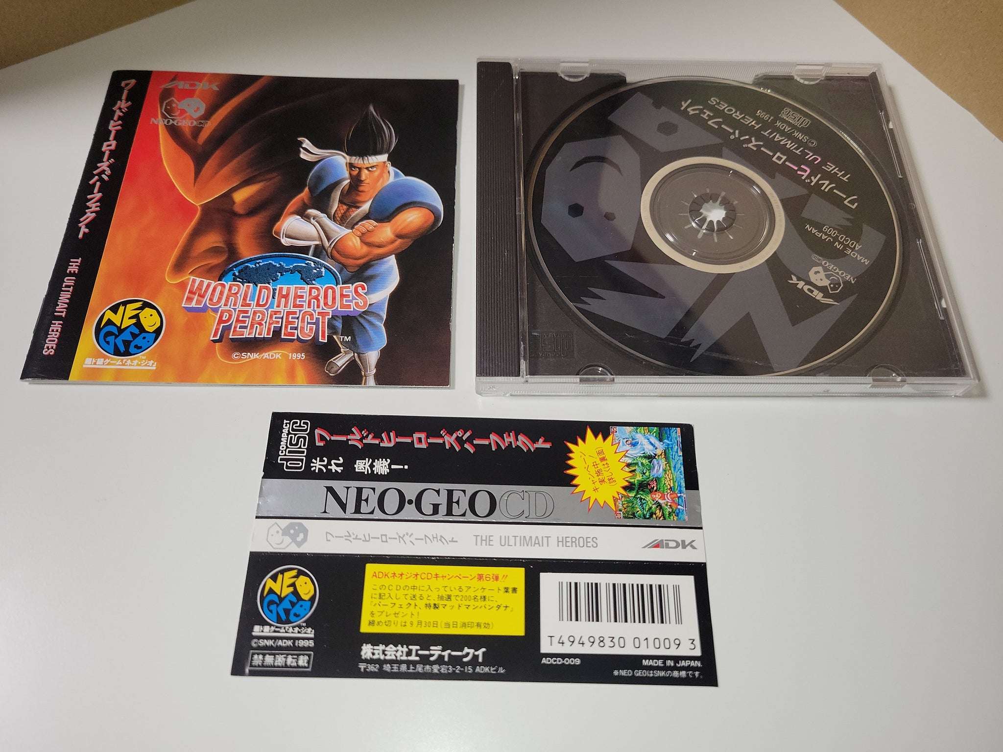 World Heroes Perfect - Snk Neogeo cd ngcd – The Emporium