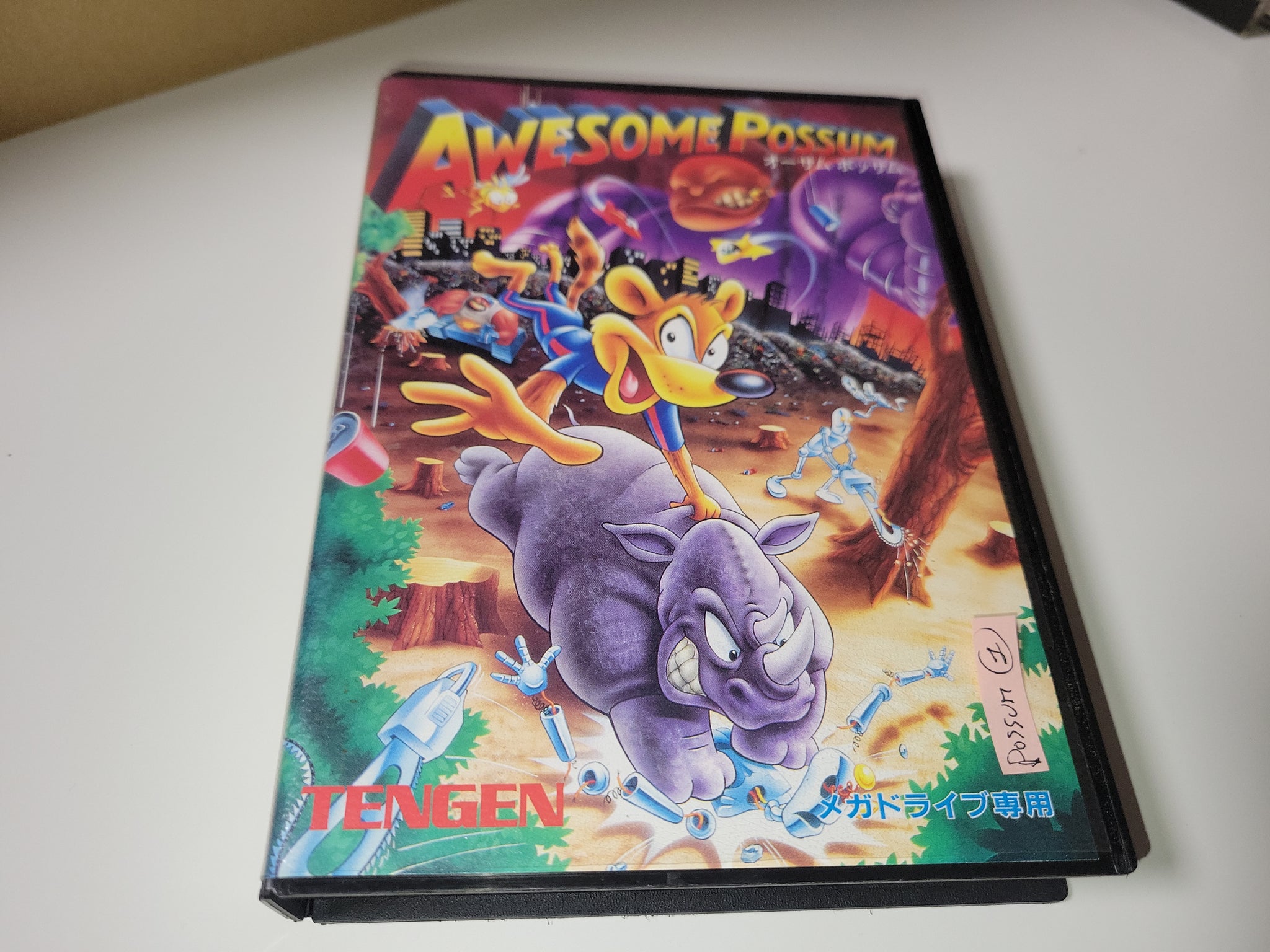 Awesome Possum Kicks Dr. Machino's Butt! - Sega MD MegaDrive – The