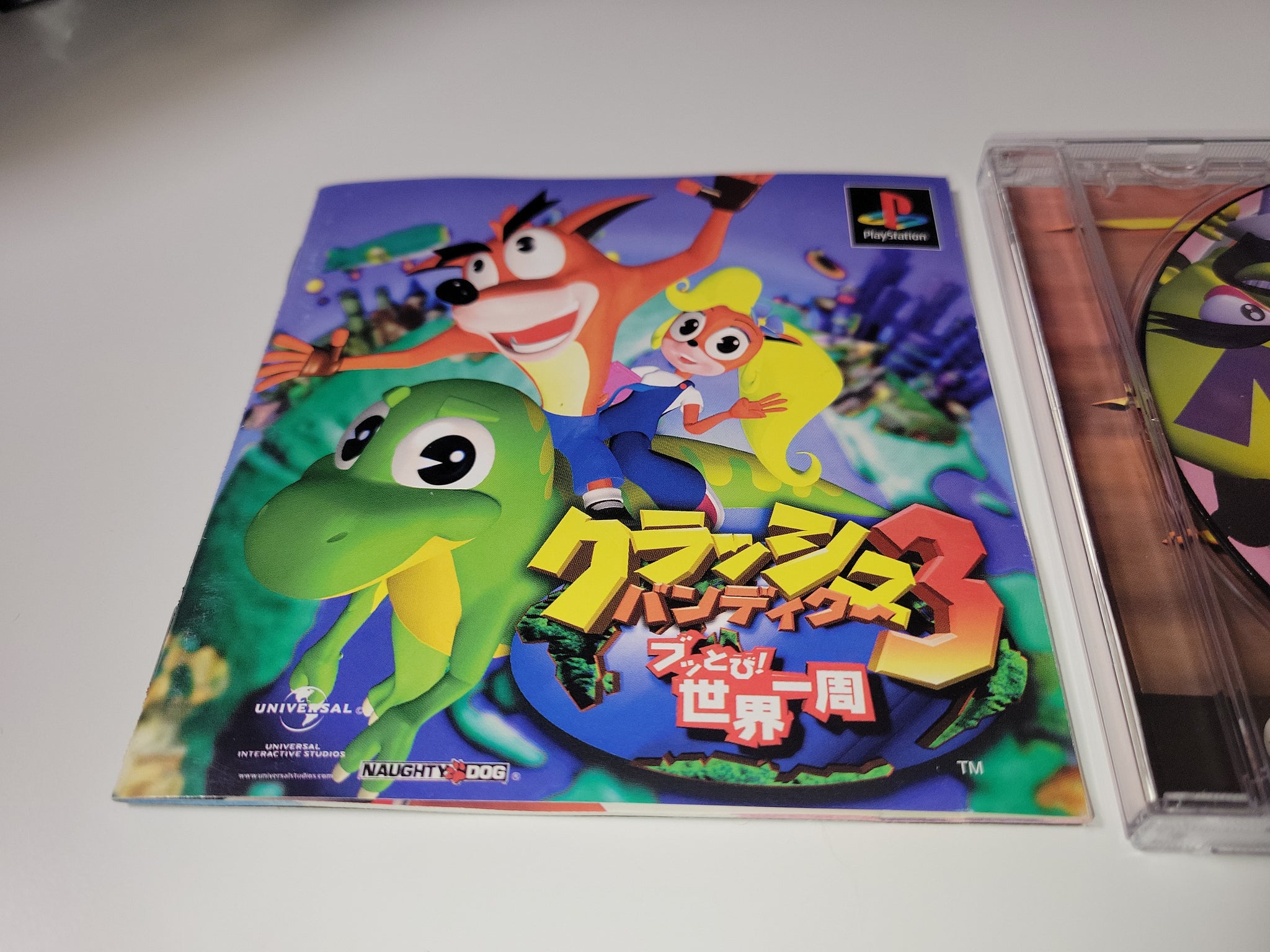 Crash Bandicoot 3 Per PS1 (NTSC-J) Giappone, SCPS-10073, Condizioni Accettabili - Foto 2