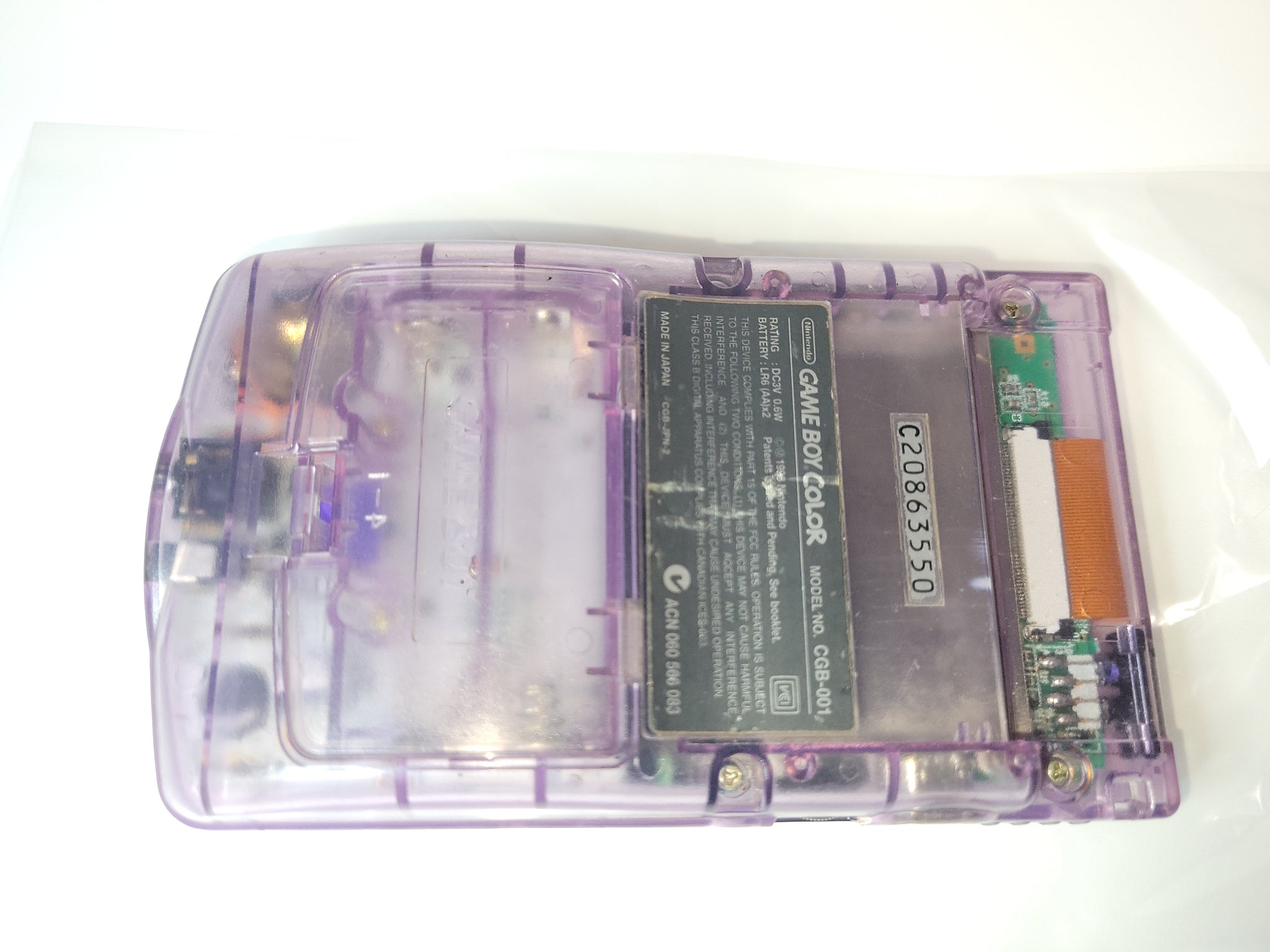 GameBoy Color Clear Purple console - Nintendo GB GameBoy – The Emporium ...