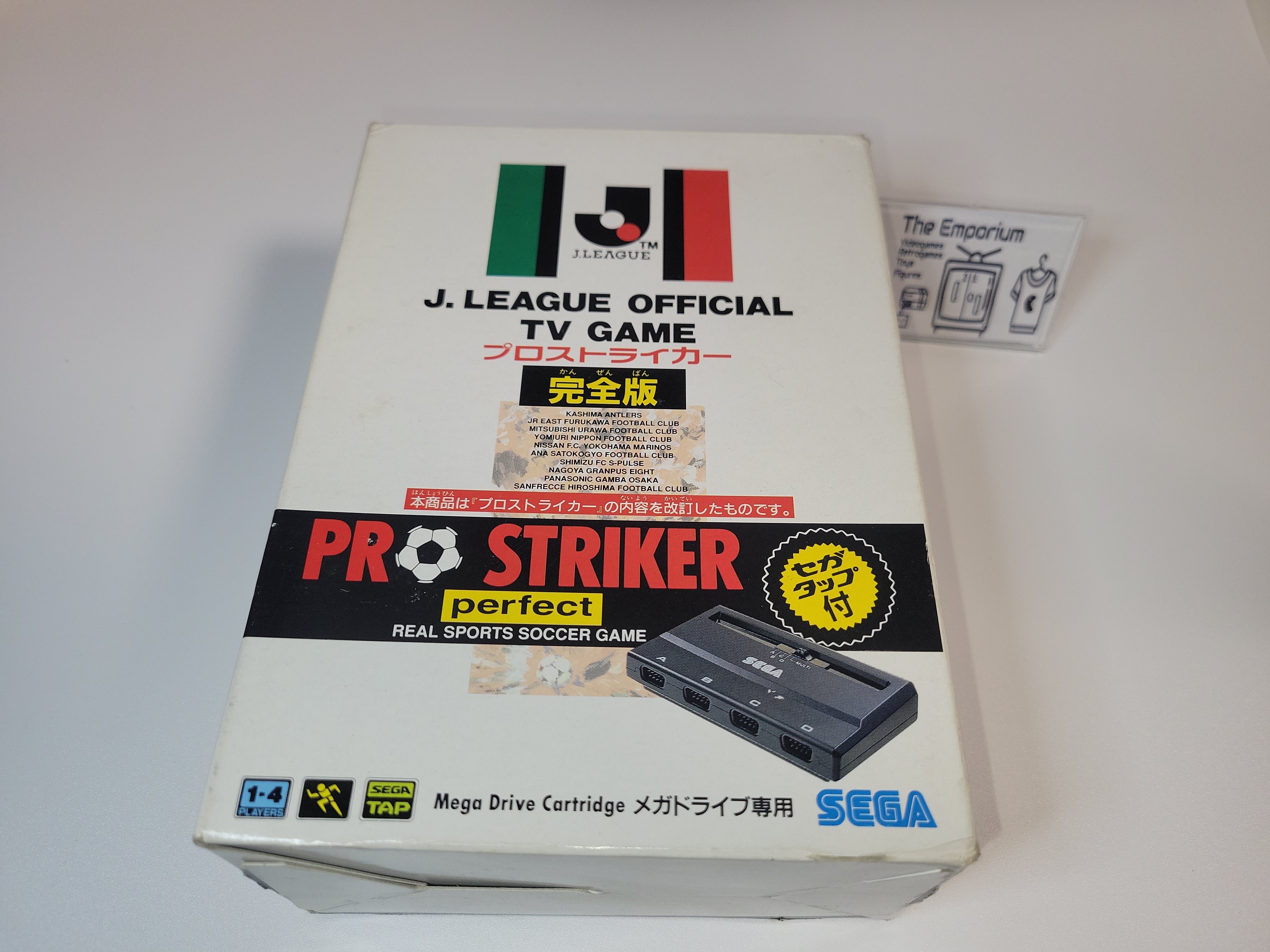 Jeu SEGA Mega Drive – J.League Pro Striker – Version NTSC-J (Japon) – Bon état – Jeu De Football Japonais
