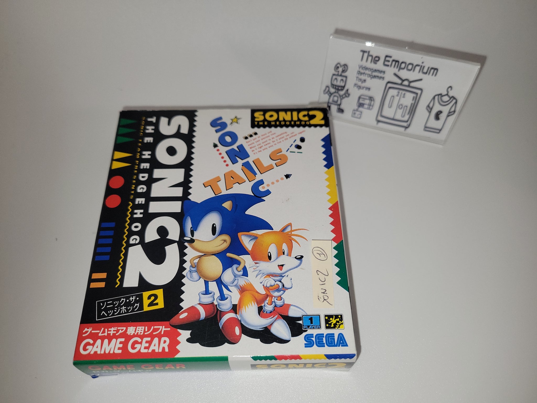 Jeu Sonic 2 En 1 Pour Sega Game Gear - Bon état Avec Boîte De Rangement