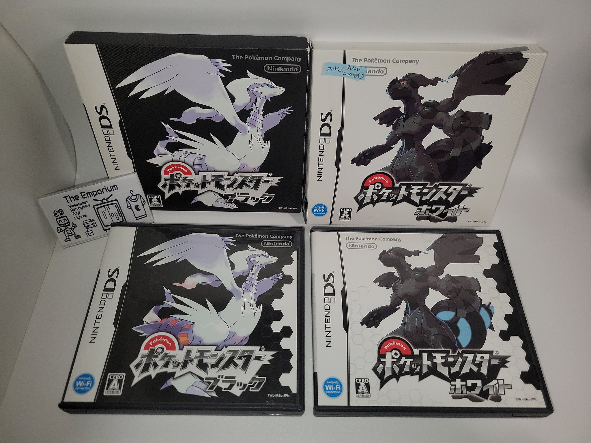 Nintendo DS Pokemon White 2 & Black 2 game set Japan NDS